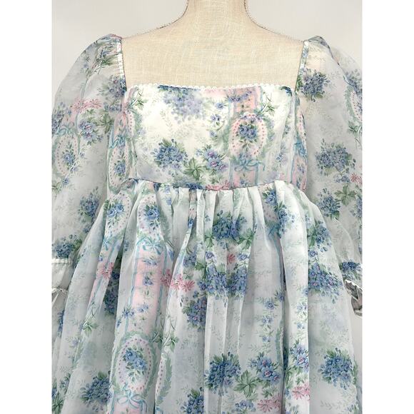 Selkie‎ La Belle Etoile Organza French Puff Dress XL - Picture 5 of 13